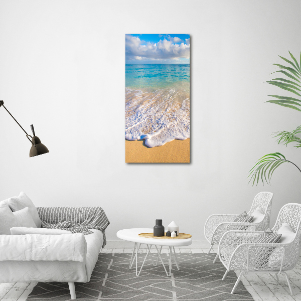 Bild auf Acrylglas vertikal Tropischer Strand