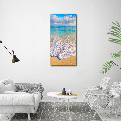 Bild auf Acrylglas vertikal Tropischer Strand