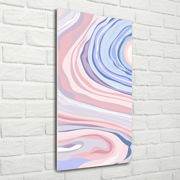 Acrylbild vertikal Abstrakte Wellen