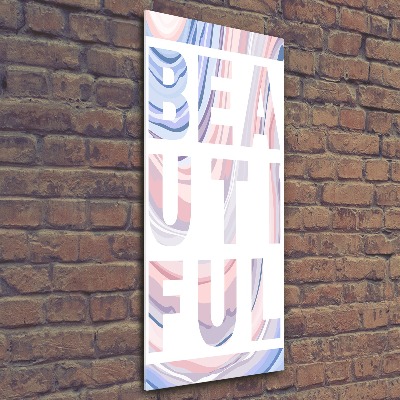 Modernes Acrylbild vertikal Schön