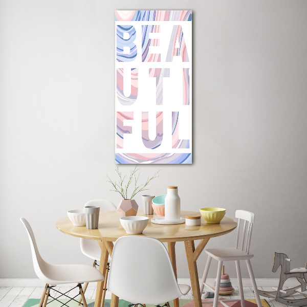 Modernes Acrylbild vertikal Schön