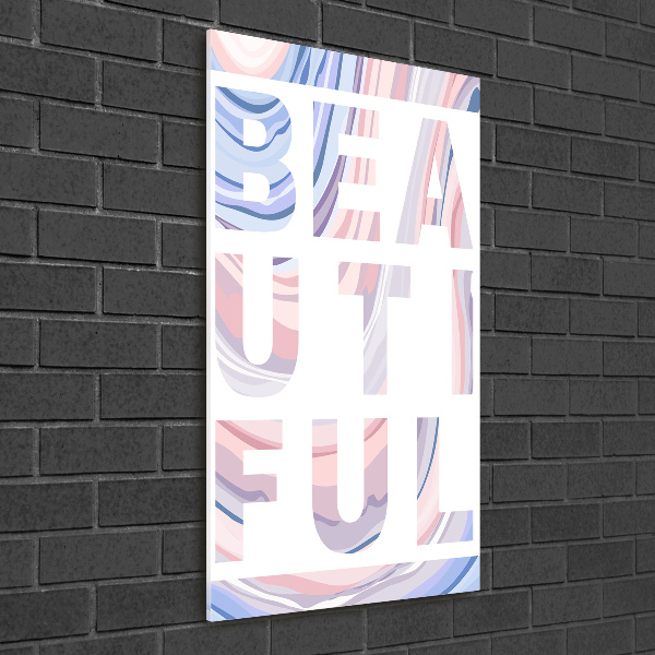 Modernes Acrylbild vertikal Schön