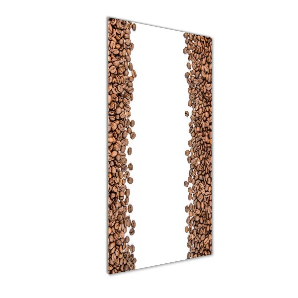 Modernes Acrylbild vertikal Kaffeebohnen