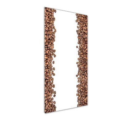 Modernes Acrylbild vertikal Kaffeebohnen