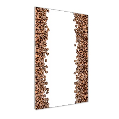 Modernes Acrylbild vertikal Kaffeebohnen