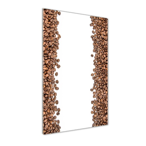 Modernes Acrylbild vertikal Kaffeebohnen