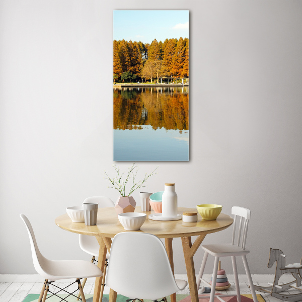Bild auf Acrylglas vertikal Park im Herbst