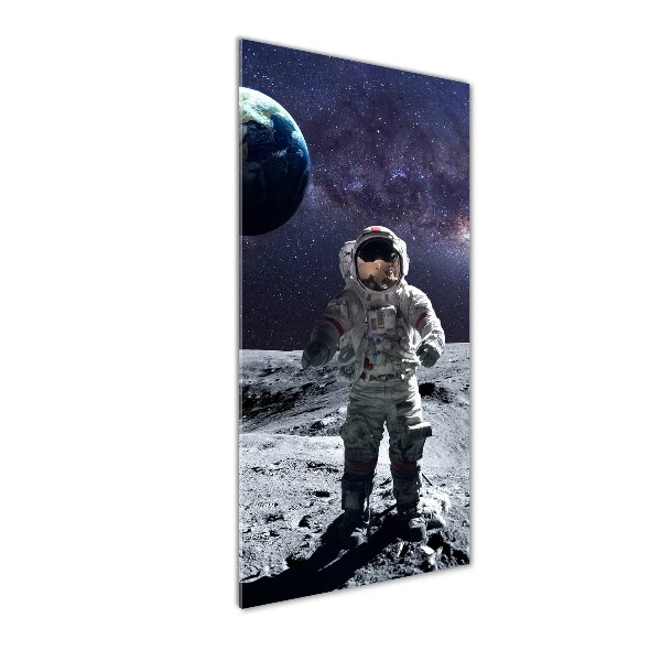 Modernes Acrylbild vertikal Astronaut