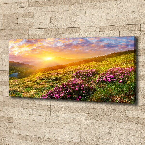 Fotobild Sonnenuntergang in den Bergen