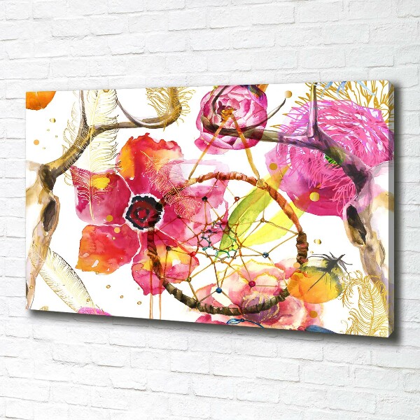Wandbild Blumenmuster