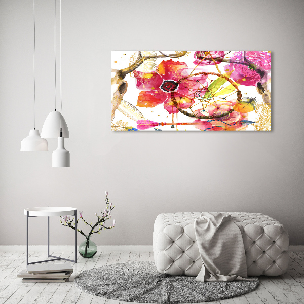 Wandbild Blumenmuster