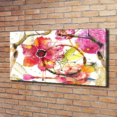 Wandbild Blumenmuster
