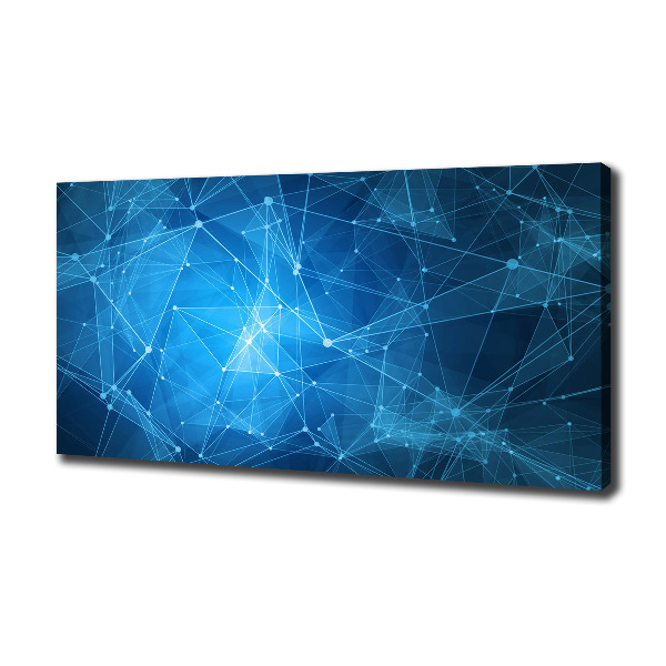 Bild auf leinwand Blaue Linien