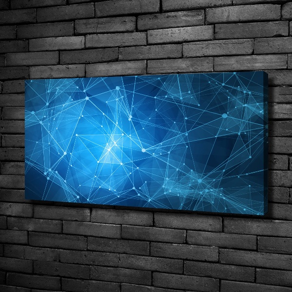 Bild auf leinwand Blaue Linien