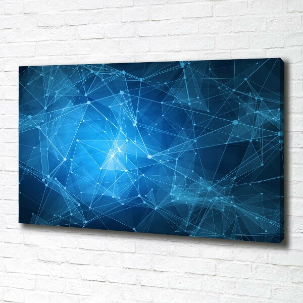 Bild auf leinwand Blaue Linien
