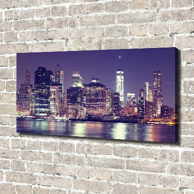 Bild auf leinwand New York bei Nacht