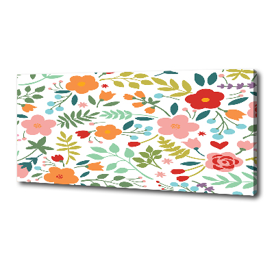 Wandbild Blumenillustration