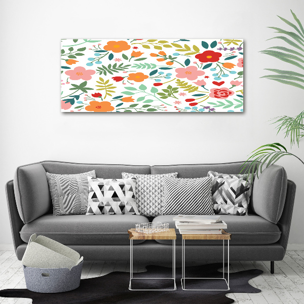 Wandbild Blumenillustration