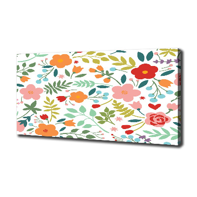 Wandbild Blumenillustration