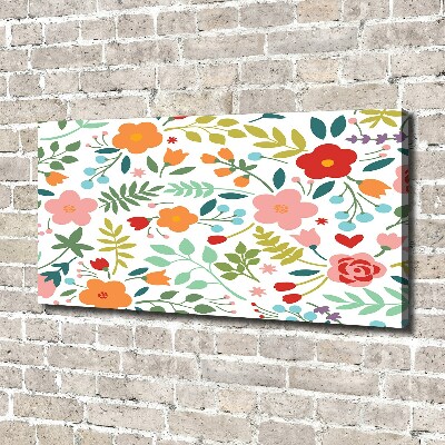 Wandbild Blumenillustration