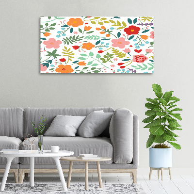 Wandbild Blumenillustration