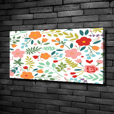 Wandbild Blumenillustration