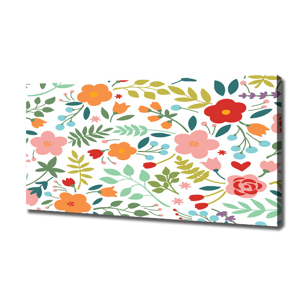 Wandbild Blumenillustration
