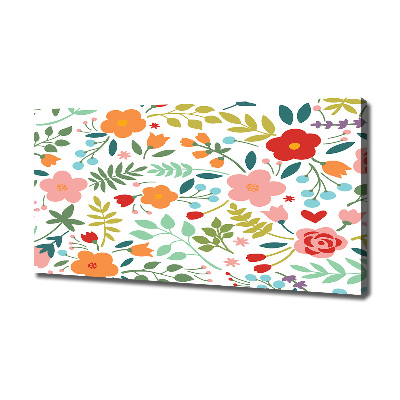 Wandbild Blumenillustration