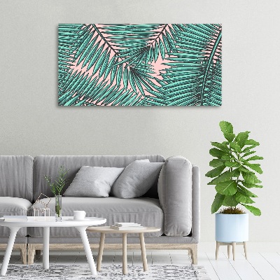 Wandbild Palmenblätter