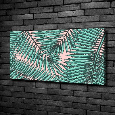 Wandbild Palmenblätter