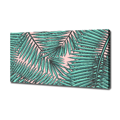 Wandbild Palmenblätter