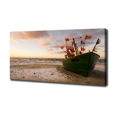 Wandbild Fischerbootstrand