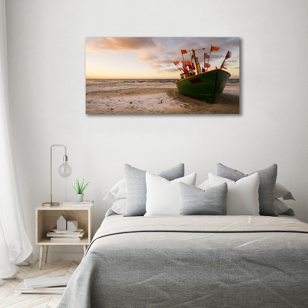 Wandbild Fischerbootstrand
