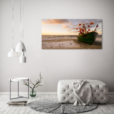 Wandbild Fischerbootstrand