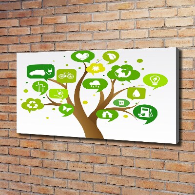Bild auf leinwand Ökologischer Baum