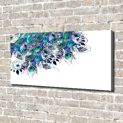 Wandbild Pfauenfedern