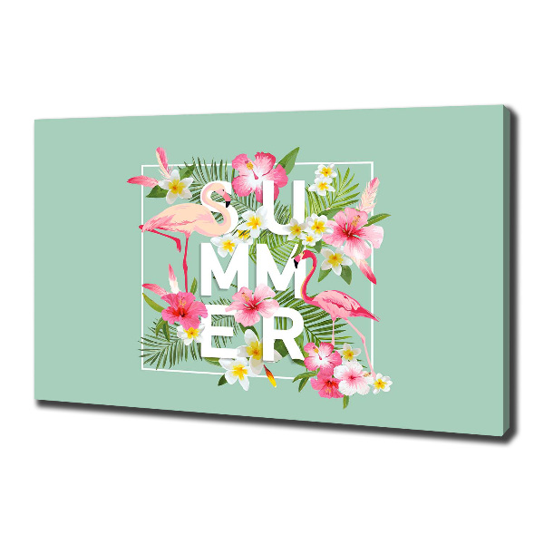 Bild auf leinwand Urlaub und Flamingos