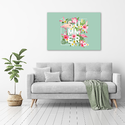 Bild auf leinwand Urlaub und Flamingos