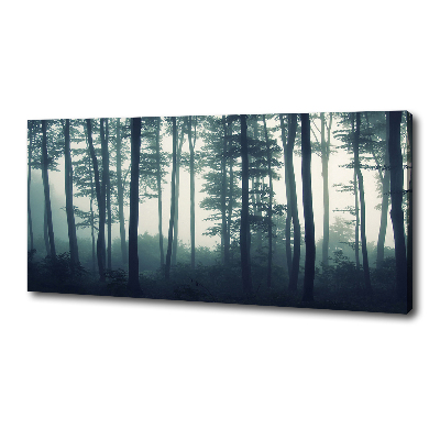 Bild auf leinwand Wald im Nebel