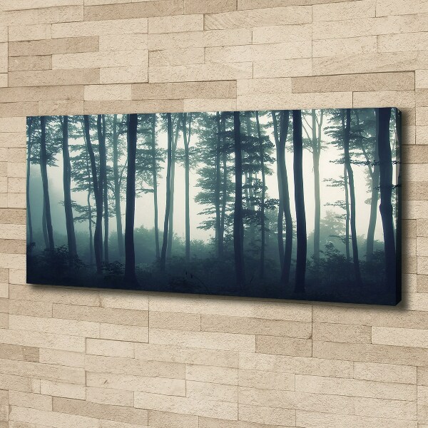 Bild auf leinwand Wald im Nebel