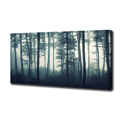 Bild auf leinwand Wald im Nebel