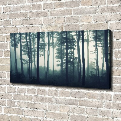 Bild auf leinwand Wald im Nebel