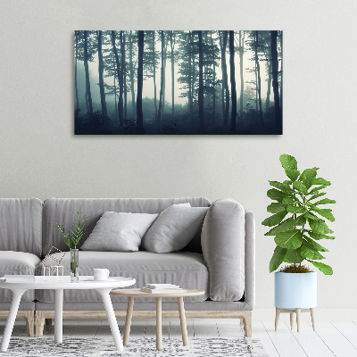 Bild auf leinwand Wald im Nebel