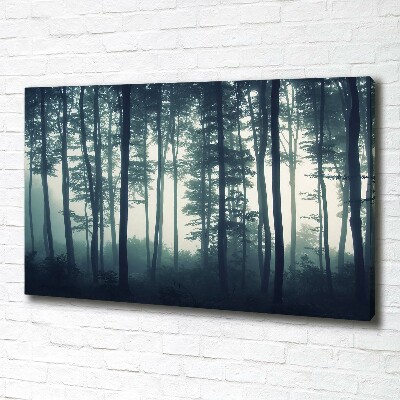Bild auf leinwand Wald im Nebel