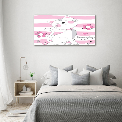 Wandbild Weiße Katze