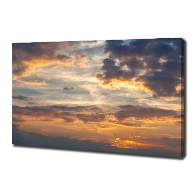 Bild auf leinwand Sonnenuntergang
