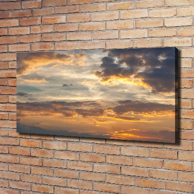 Bild auf leinwand Sonnenuntergang