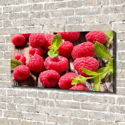 Wandbild Himbeeren