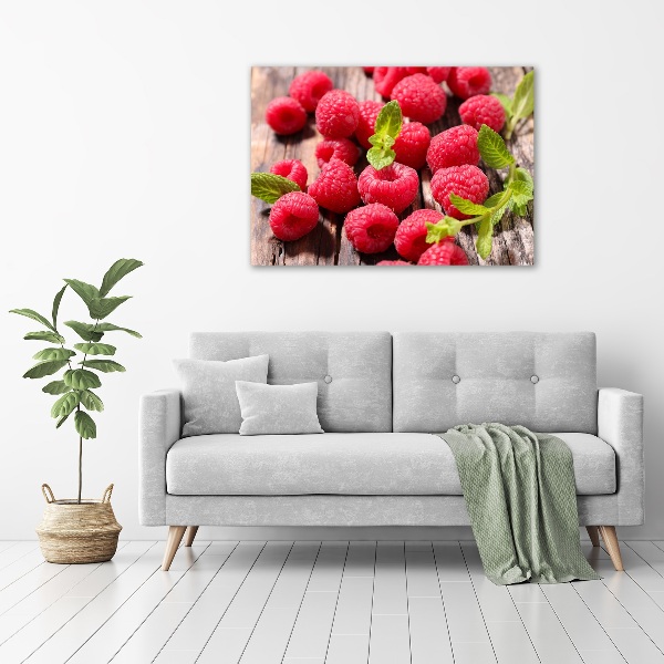 Wandbild Himbeeren