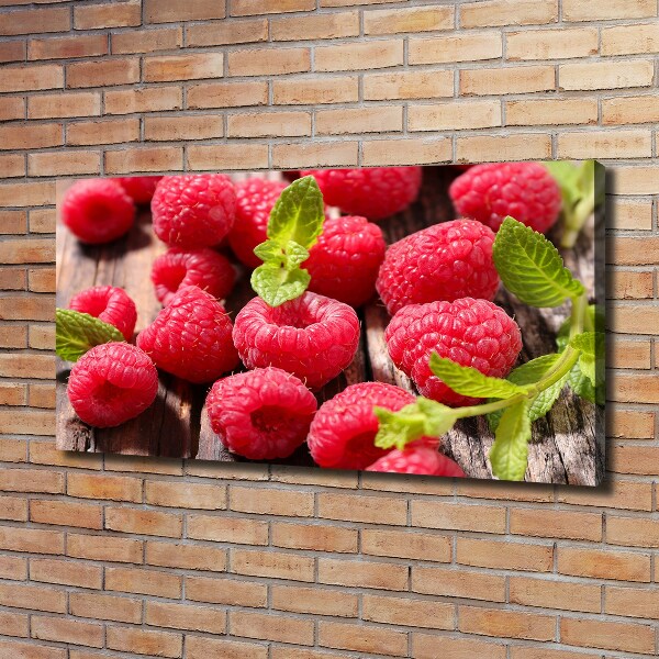 Wandbild Himbeeren